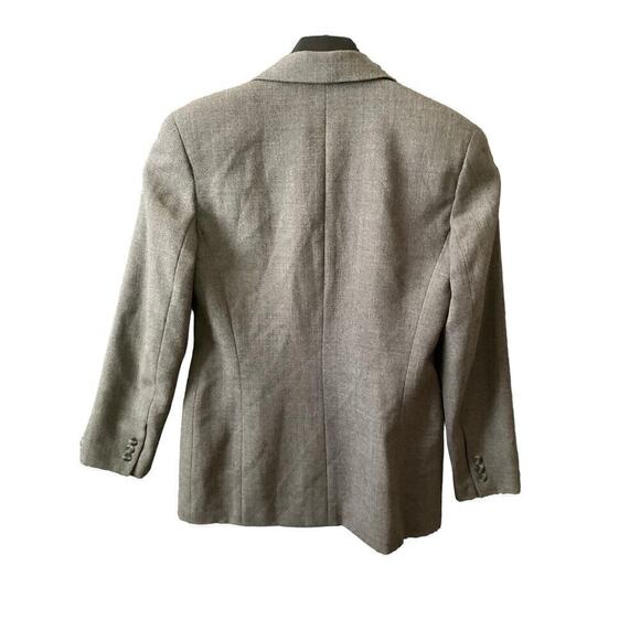 Vintage Talbots Womens Size 4 Wool Blazer Jacket Gray Charcoal Made in USA - Picture 3 of 16